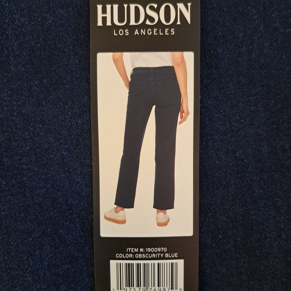 Hudson Midrise Straight Jean Womens 6/28 Blue NWT Stretch Denim‎ 855-414-B9